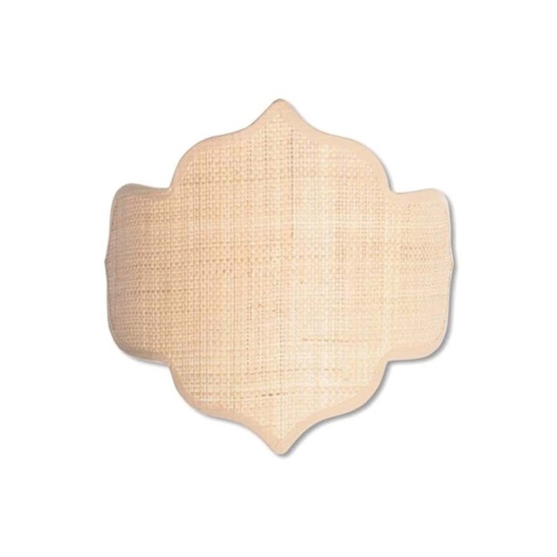 WALL LAMP SHADE TOTO NATURAL ON NATURAL RAPHIA - WALL LAMPS